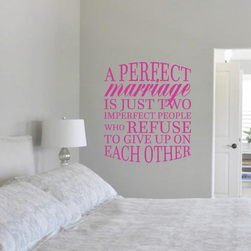 Adhésif décoratif «A Perfect Wedding», Rose vif
