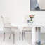 Upholstered Tufted Arm Dining Chairs-435674184