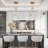 Amedeo 3 - Light Cluster Cone Gold Dining Room Pendant ETL Certified