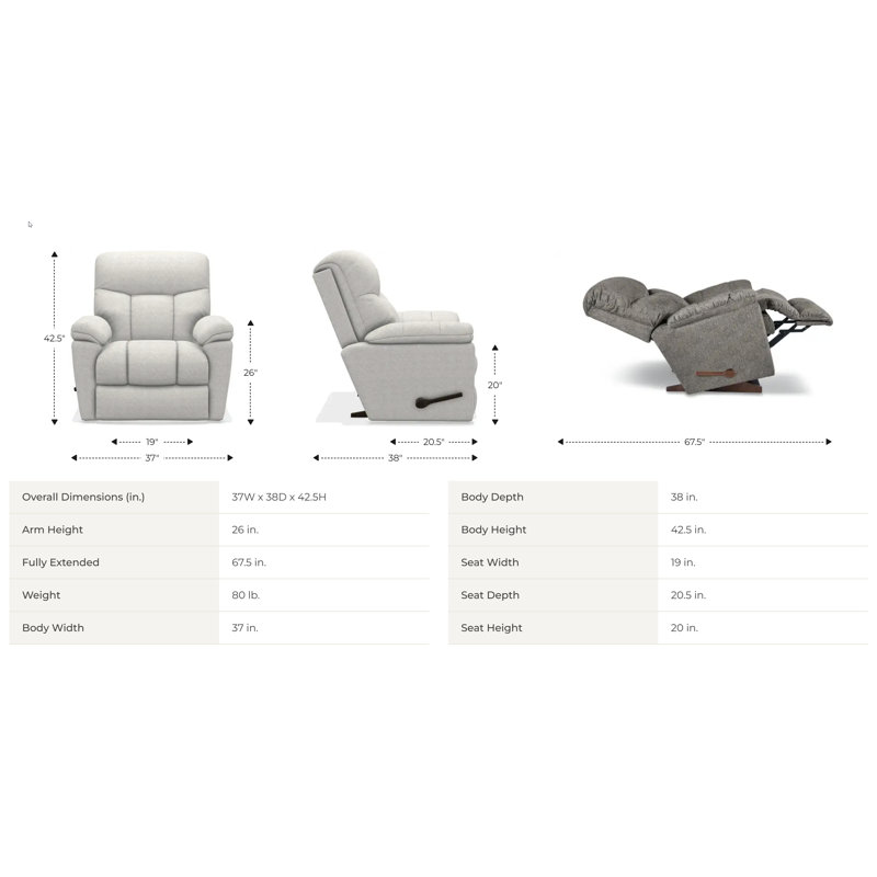 Fauteuil inclinable et berçant Morrison, Manuel, Selle de cuir