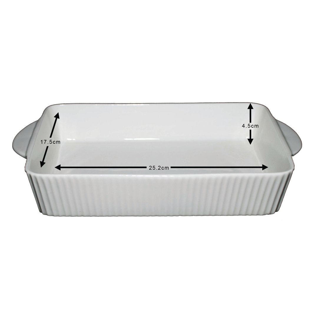 Carnaby Rectangle Porcelain China Baker Bakeware