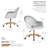 Jaylyn Velvet Office Chair with Gold Chrome Base-151871400