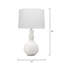Lampe de table blanche 28 po