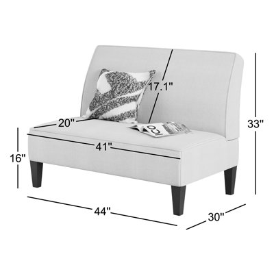 Devair Upholstered 44'' Loveseat