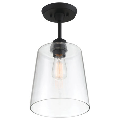 Plafonnier semi-encastré 1 lumière 10 po Rosey