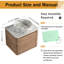 Meuble-lavabo simple mural 24 po avec lavabo en céramique Greythor -288999555-288999552