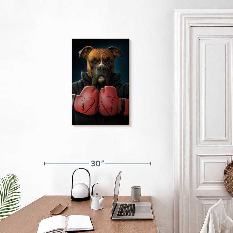 Brampt Boxer Dog, 24" H x 16" W
