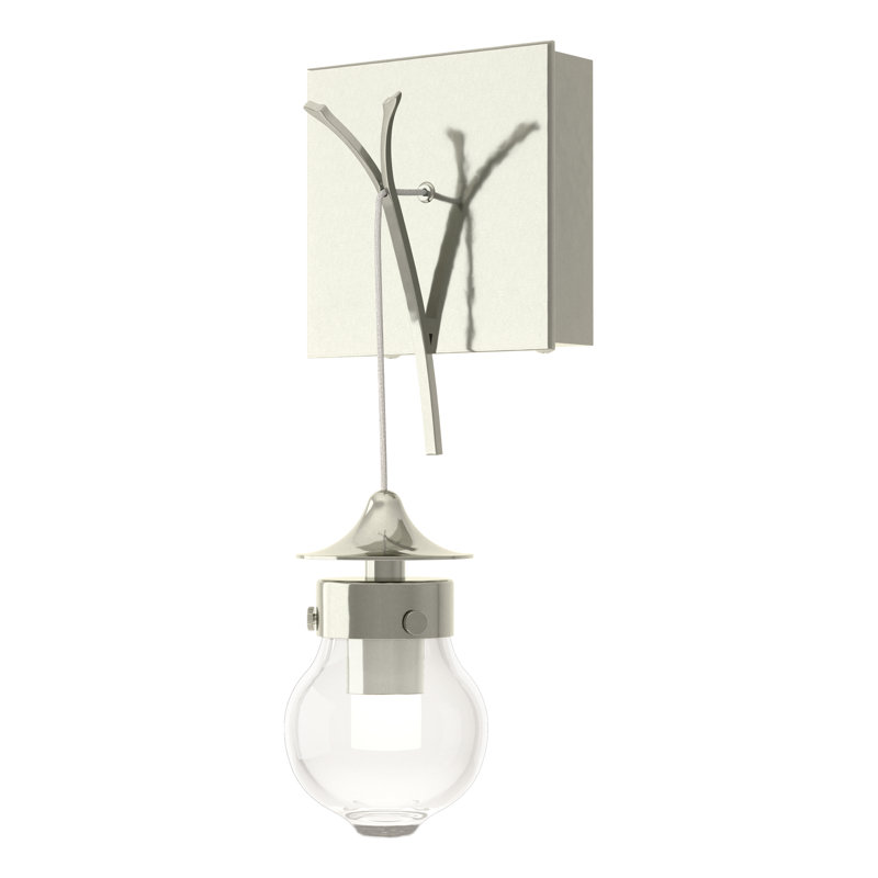 Kiwi 1 - Light Armed Sconce, Sterling