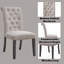 Ensemble de 2 chaises d'appoint en lin Yabeina