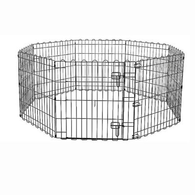 Octagonal Foldable Metal Exercise Pet Play Pen -  Tucker Murphy Petâ¢, E3A538F336F149BC897DCD1932E07E08