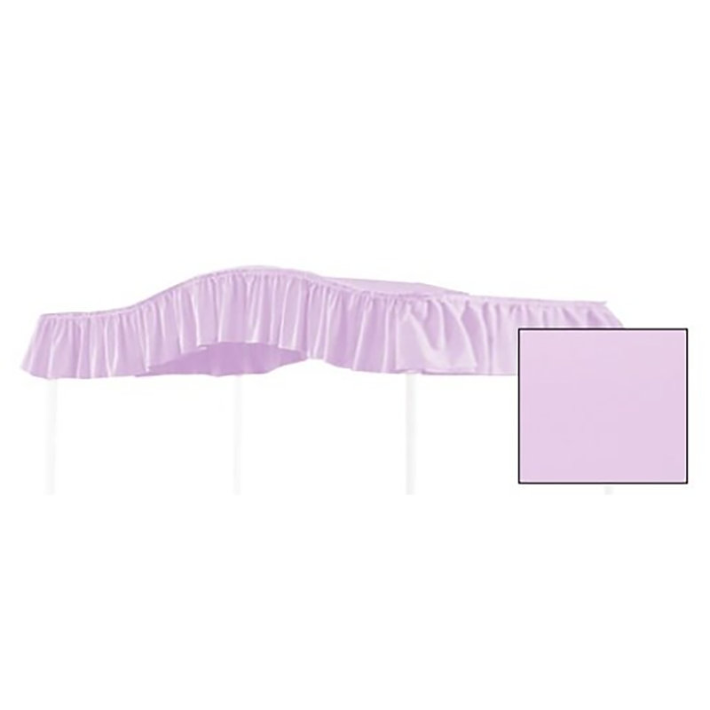Solid Color Cotton Blend Bed Canopy, Lavender, Twin