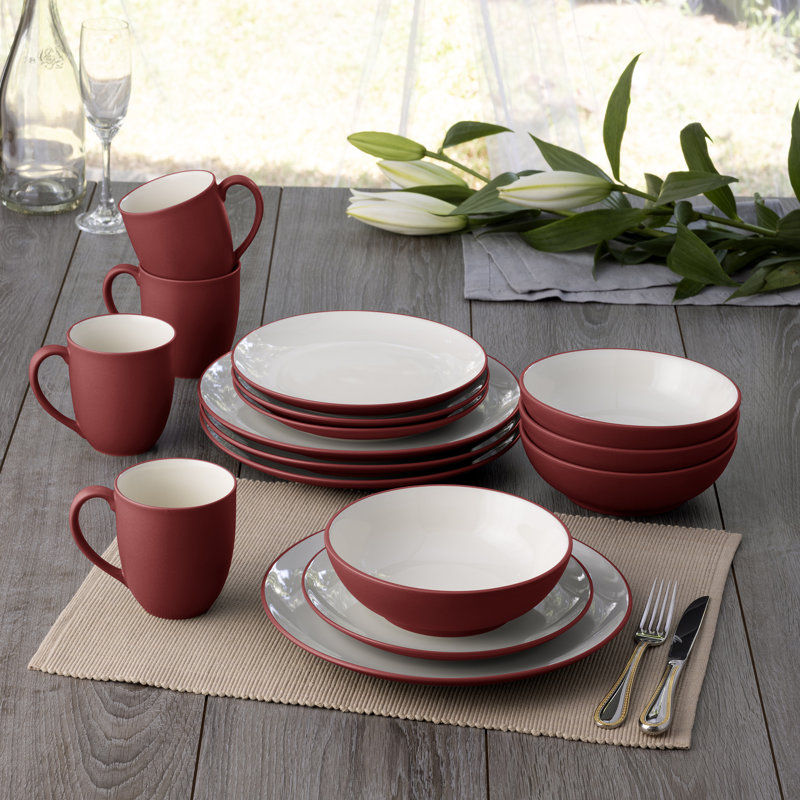 Service de table 16 pièces, service pour 4 Noritake Colorwave, Framboise