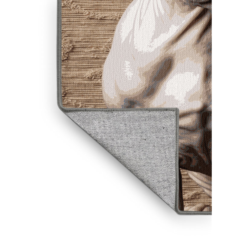 Washable Sphynx Cats Area Rug, Rectangle 4' x 6'
