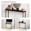 Modern Console Table with Metal Legs – Sleek Hallway Living Room Home Office & Entryway Accent Table-695226904-695226905