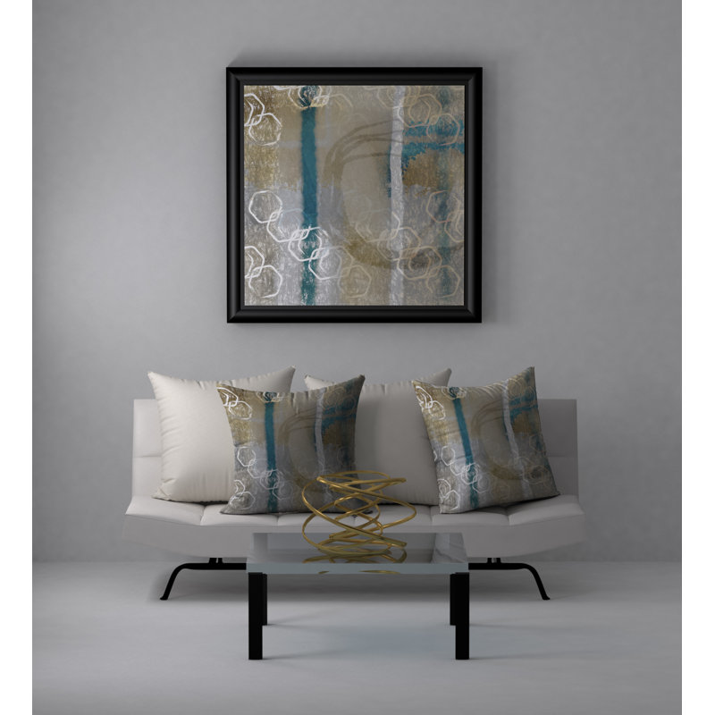 Housse de coussin carrée vive et insert, 18 po x 18 po