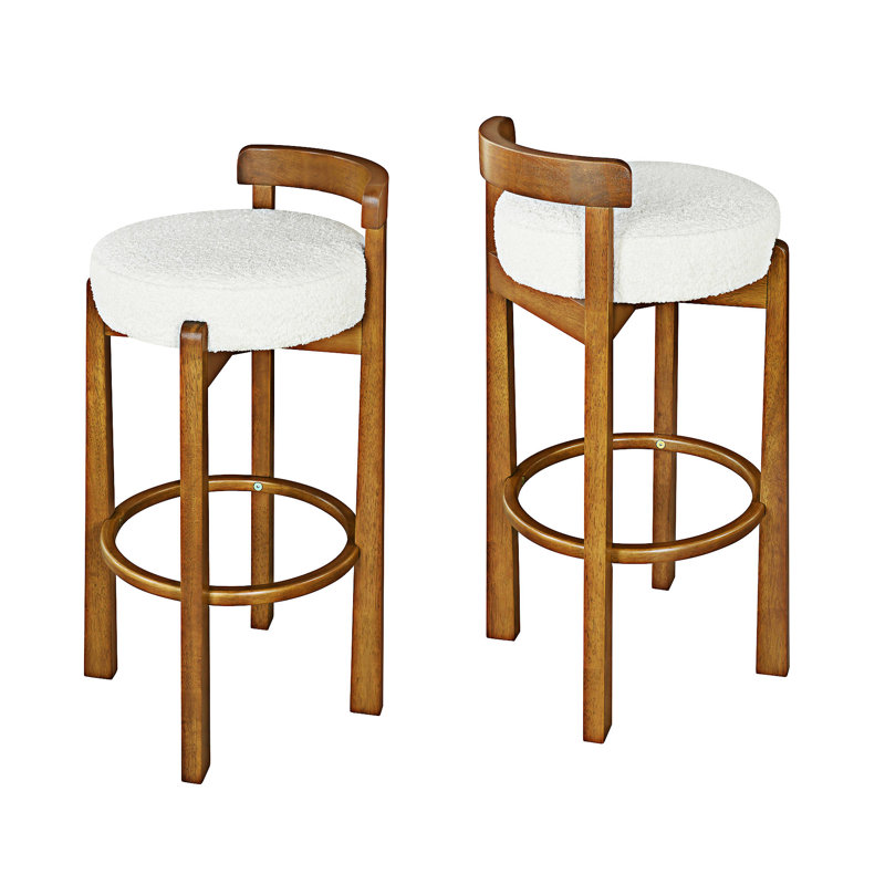 Ensemble de 2 chaises d'appoint en bois, Blanc