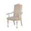 Chaise de salle à manger de style rustique avec accoudoirs et siège rembourré 2 pièces