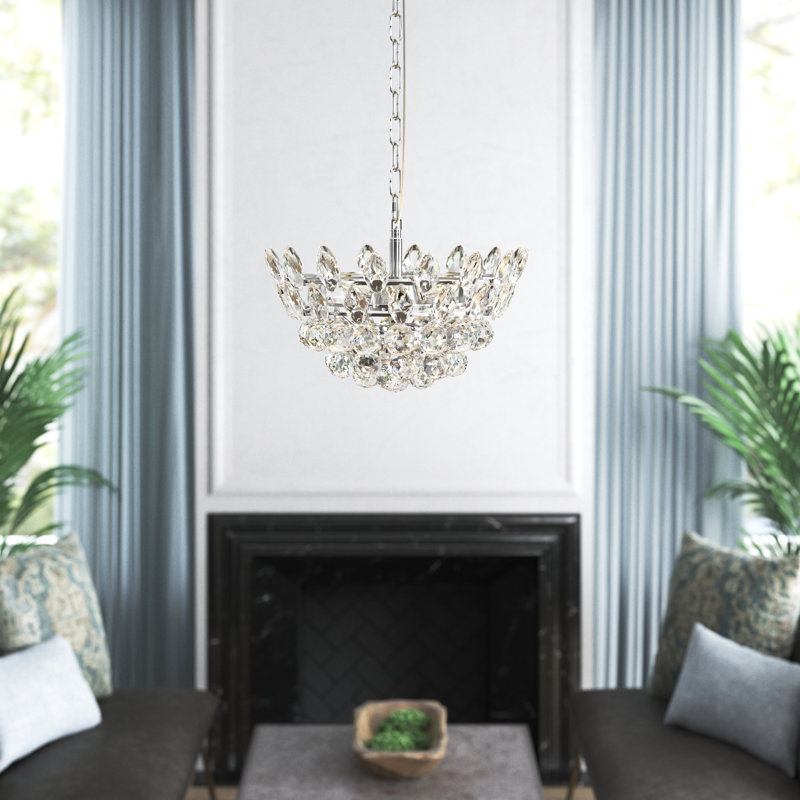 Abel 3 - Light Unique/Statement Pendant, 69" H x 14" W x 14" D, Chrome
