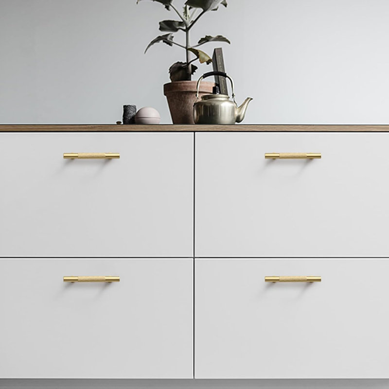 Poignées d'armoire, poignées de tiroir de commode pour la quincaillerie de la porte de l'armoire de la salle de bain, Or