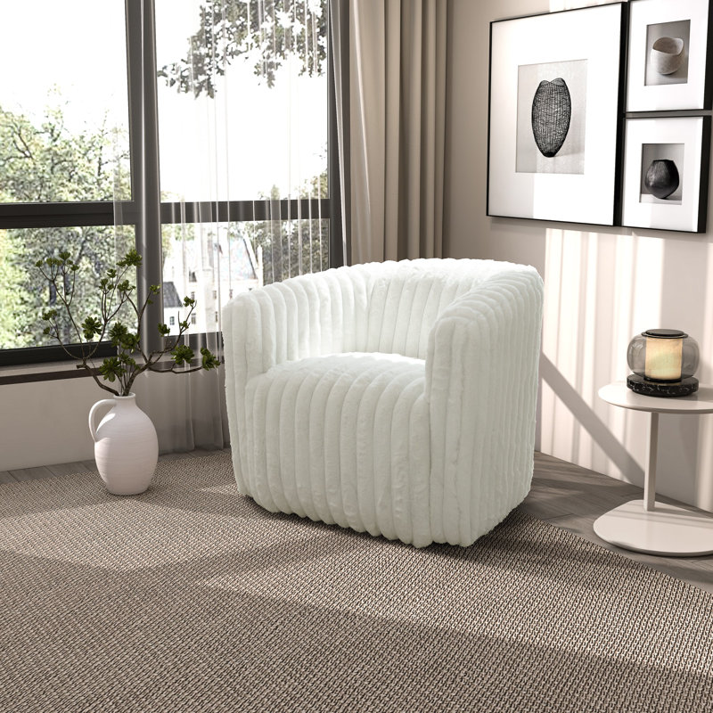 Chaise pivotante Mira, Blanc
