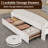 Farmhouse Wood Platform Bed Frame With 2 Drawers,Full Size Bed Frame With Charging Station,No Box Spring Needed-397073892-392005248