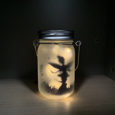 Solar Fairy Lantern for Garden Decorations-Glass Mason Bottle