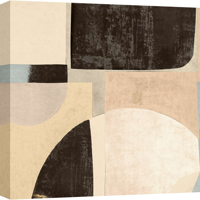 Abstract And Geometric Painting: Pale Winter II - Wrapped Canvas Print, 70cm H x 70cm W