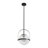 Gridora 1-Light Modern Industrial Single Pendant with Glass Globe Shade-2100141762