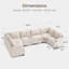 Canapé modulaire surdimensionné en U Anureet-1966442177