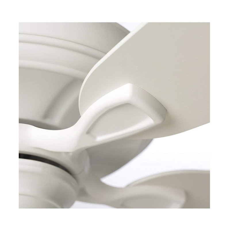 Ventilateur de plafond Carrera Grande, 54", Gris, Blanc satiné