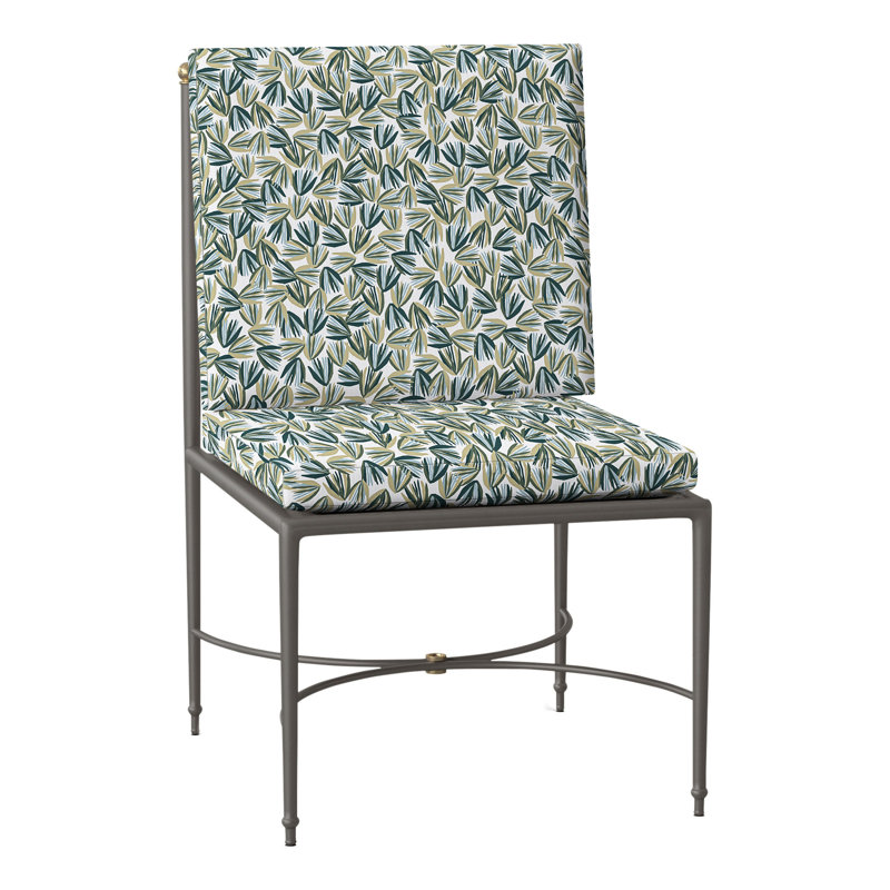 Roma Patio Chair with Cushions, No Welt, Perigold Palmetto Verdigris