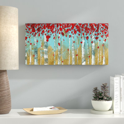 Reproduction d’art sur toile tendue bouleau painting