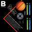 Mini panier de basketball d'intérieur 13,38 po (ballon inclus)