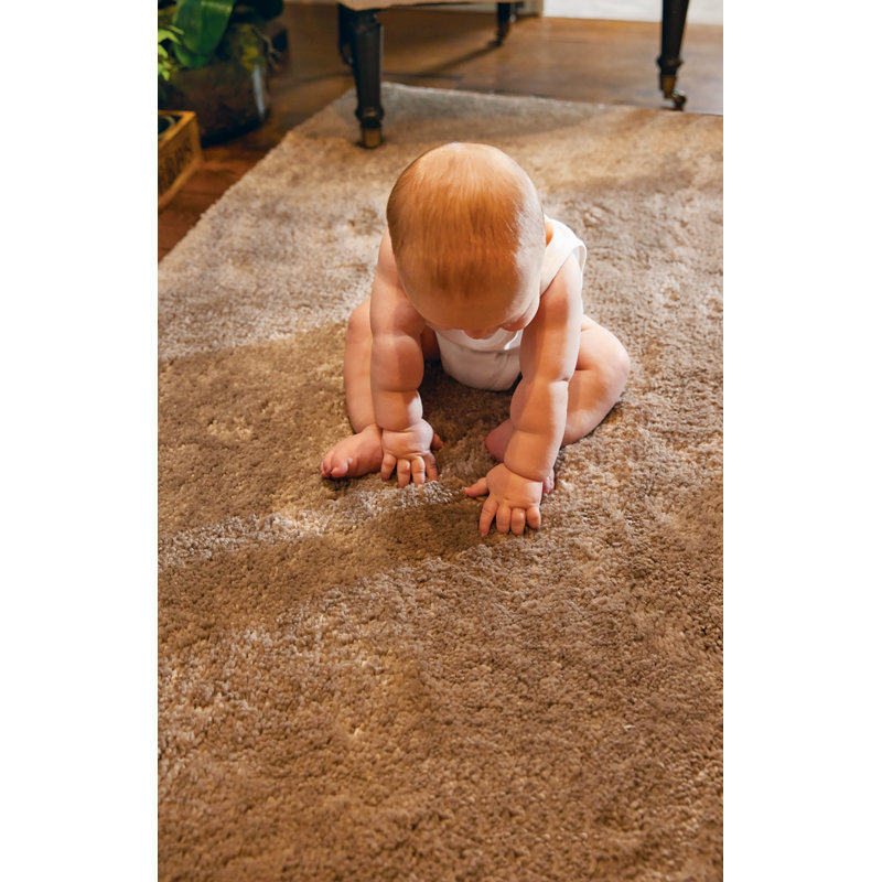 My Lux Deep Pile Stone Rug, Rectangle 67 x 150cm