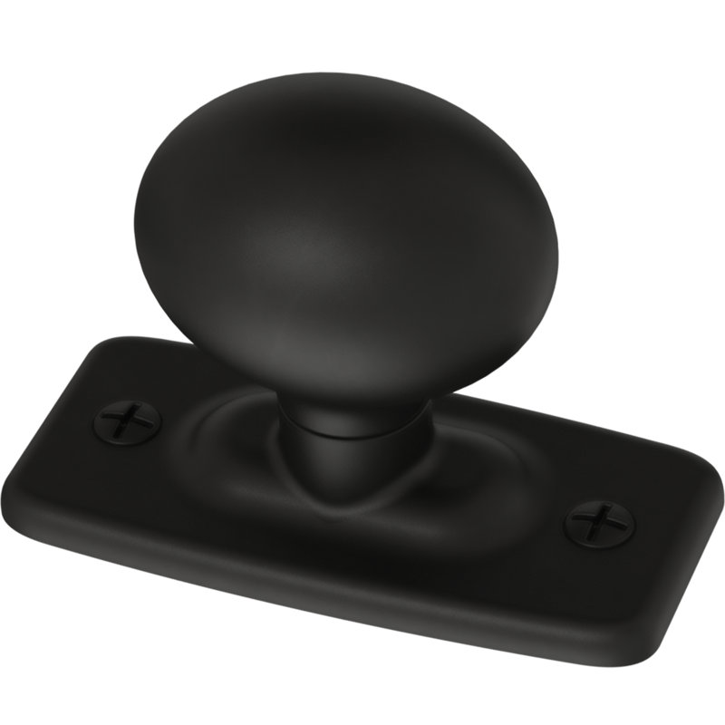 Poignée champignon 1 po Iron Craft II, Noir mat