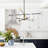 8 - Light X-shape Tiered Sputnik Design Glass Linear Led Chandelier-1504378812