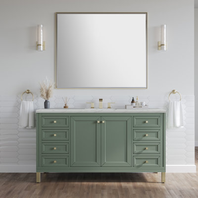 Chicago 60"W Single Vanity W/ Freepower Wireless Charger