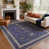 Bleu marine, beige
