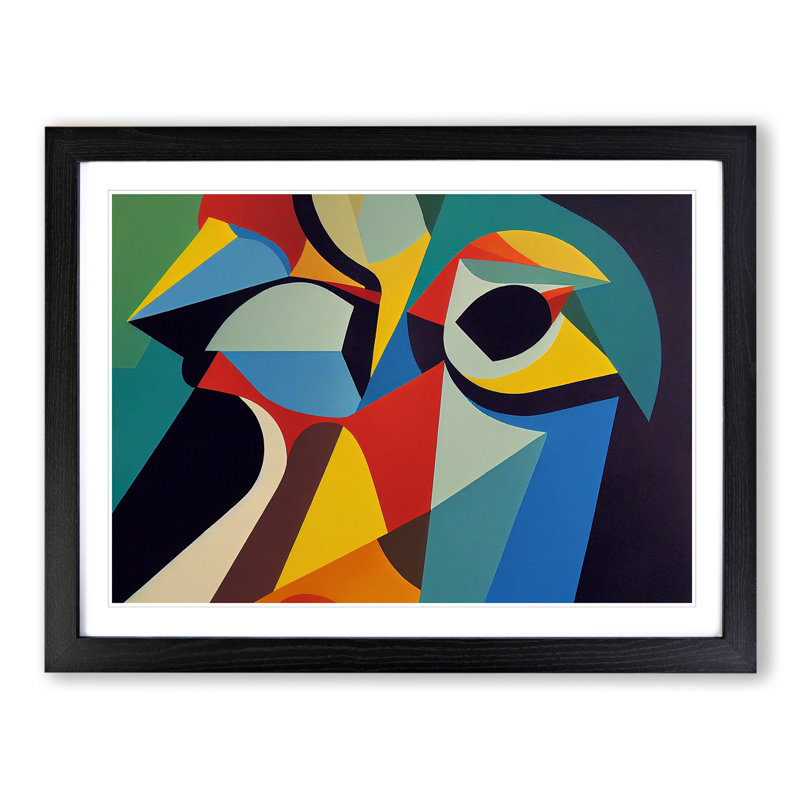 Gorgeous Modern Abstract - Framed Print, Black Framed, 46cm H x 64cm W x 2cm D