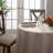 Tyia Latitude Run® Chic & Rustic 70" Round Tablecloth In Linen-88365879