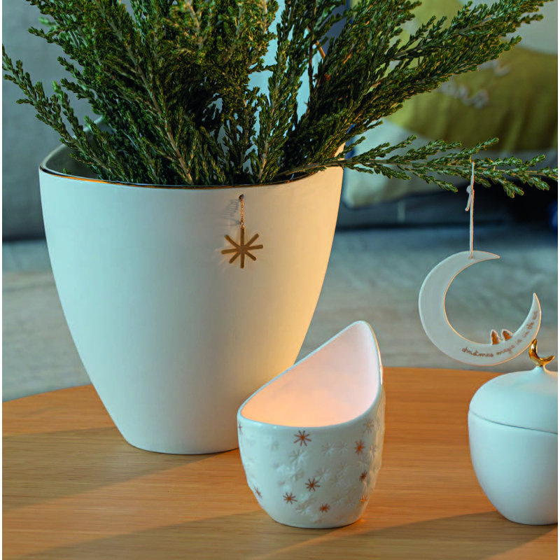 Contenant en porcelaine avec couvercle Night Sky Moon
