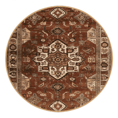 Tapis brun lavable à la machine