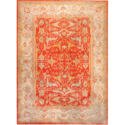 Tapis décoratif luxueux Oushak