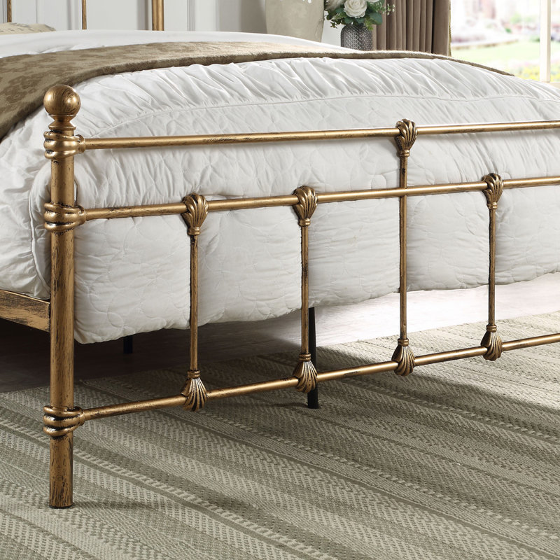 BAYFORD Metal Bed, Small Double (4'), Brass