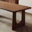 Ensemble de table de salle à manger rectangulaire en bois massif-105626169