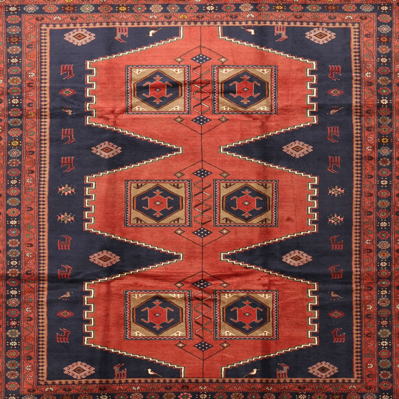Southwestern Indoor Rug, Round 6'