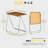 Clear Acrylic Folding TV Tray Table - Foldable Compact Desk For Home Office, Living Room, And Small Spaces, No Assembly Required, Durable And Space-Saving Design