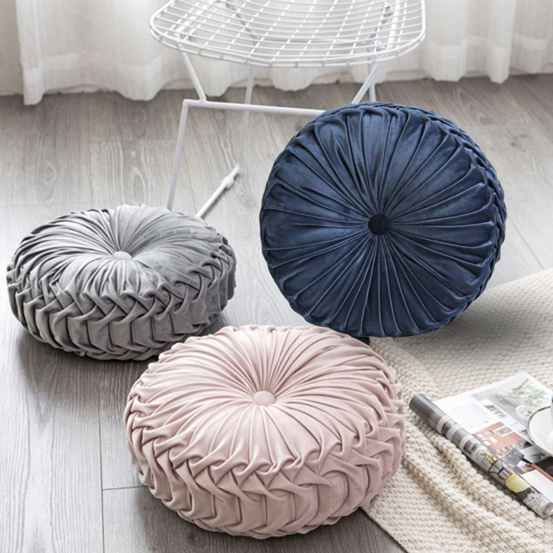 Drusilla Circular Throw Cushion, 45cm x 45cm, Grey