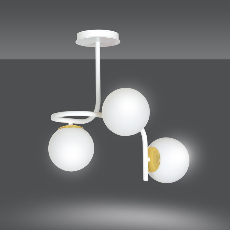 Akper 8 - Light Kitchen Island Pendant, White