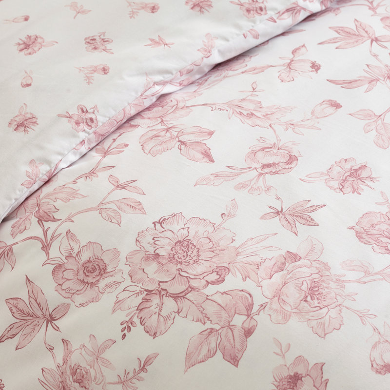 Mirabelle Floral Reversible Duvet Cover Set, Double
